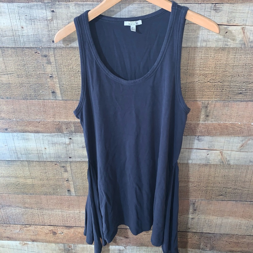 Zara Trafaluc Tank Dress Blue Large Asymmetrical